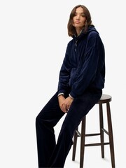 Superdry Blue Country Club Velour Joggers - Image 6 of 7