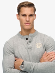 Superdry Grey Vintage Athletic Grandad Top - Image 2 of 6