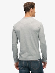 Superdry Grey Vintage Athletic Grandad Top - Image 4 of 6