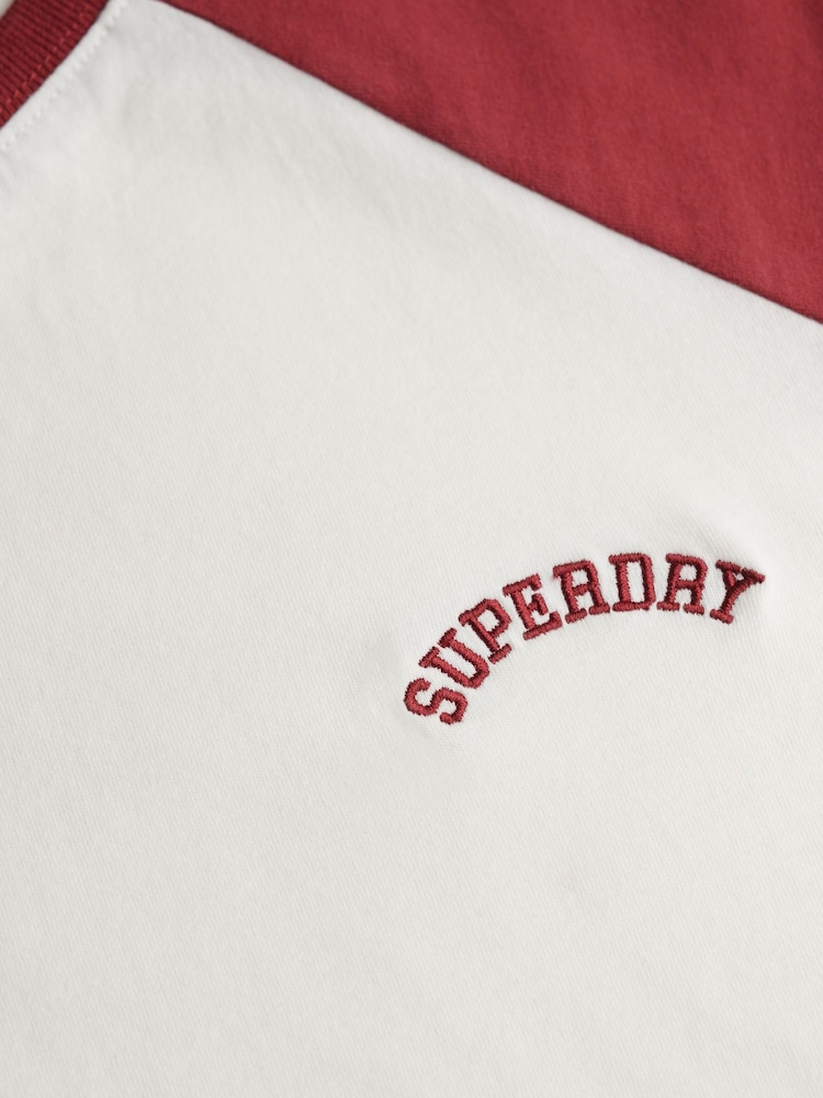 Superdry Cream Essential Logo Retro T-Shirt - Image 5 of 5
