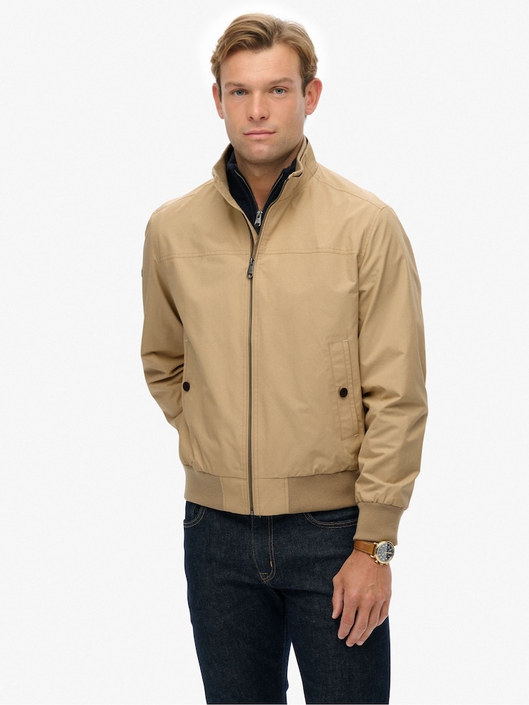 Superdry Nude Modern Sports Jacket - Image 1 of 8 Superdry Nude Modern Sports Jacket - Image 1 of 8