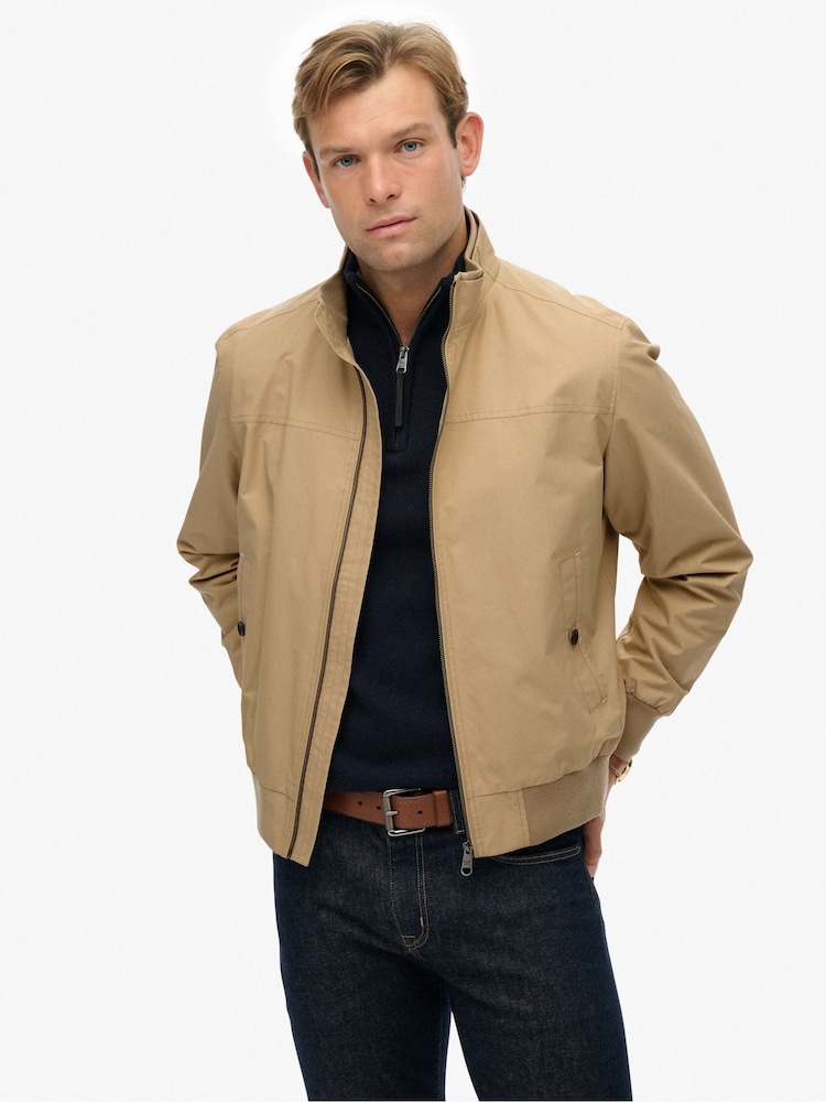 Superdry Nude Modern Sports Jacket - Image 2 of 8 Superdry Nude Modern Sports Jacket - Image 2 of 8