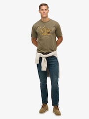 Superdry Green Campaign Souvenir Loose T-Shirt - Image 4 of 7