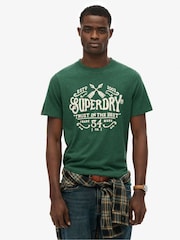 Superdry Green Outdoor Flock Relaxed T-Shirt - Image 2 of 7