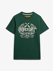 Superdry Green Outdoor Flock Relaxed T-Shirt - Image 6 of 7