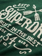 Superdry Green Outdoor Flock Relaxed T-Shirt - Image 7 of 7