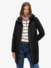 Superdry Black Longline Tri Windbreaker Jacket - Image 2 of 6