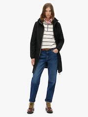 Superdry Black Longline Tri Windbreaker Jacket - Image 4 of 6