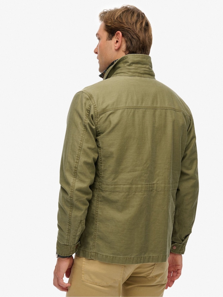 Superdry Green Collared M65 Jacket - Image 2 of 6