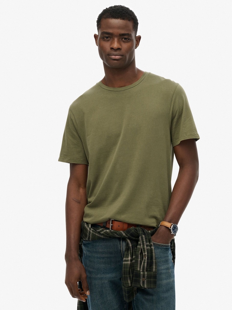 Superdry Green Classic Essential T-Shirt - Image 1 of 5