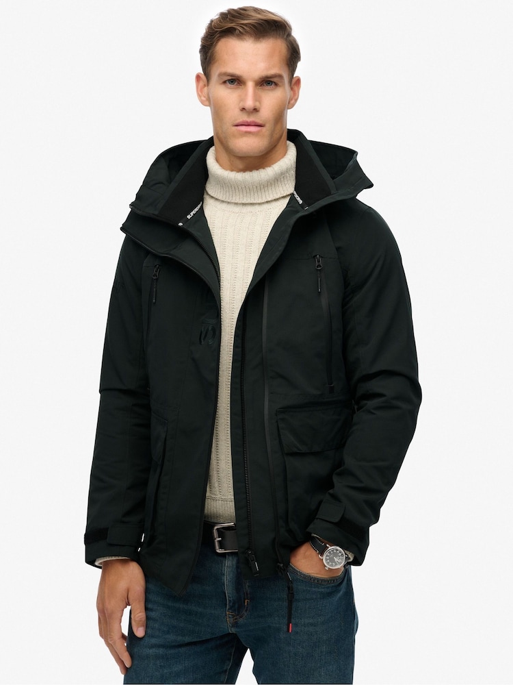 Superdry Green Hooded Ultimate Embroidered Windbreaker - Image 1 of 7 Superdry Green Hooded Ultimate Embroidered Windbreaker - Image 1 of 7