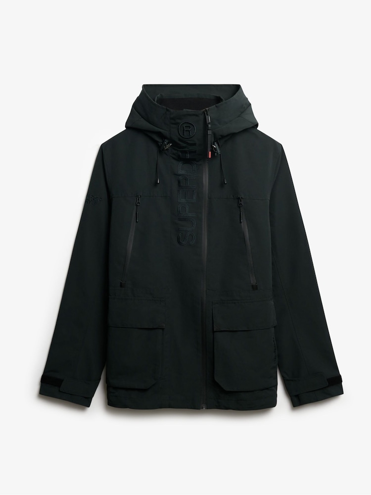 Superdry Green Hooded Ultimate Embroidered Windbreaker - Image 7 of 7 Superdry Green Hooded Ultimate Embroidered Windbreaker - Image 7 of 7
