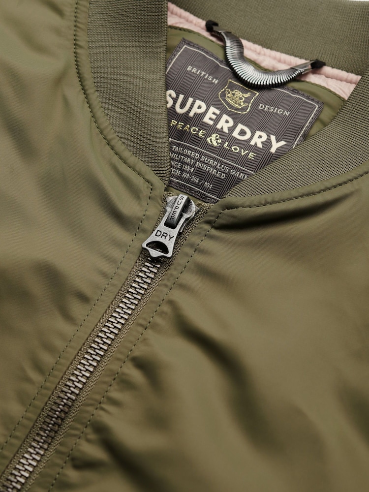 Superdry Green MA1 Bomber Jacket - Image 7 of 7