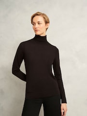 Hobbs Brown Lara Rollneck Jumper - Image 1 of 6