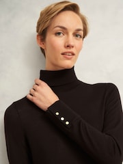 Hobbs Brown Lara Rollneck Jumper - Image 4 of 6