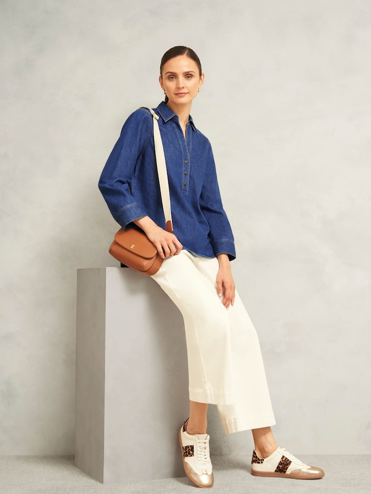 Hobbs Blue Elena Blouse - Image 2 of 5 Hobbs Blue Elena Blouse - Image 2 of 5