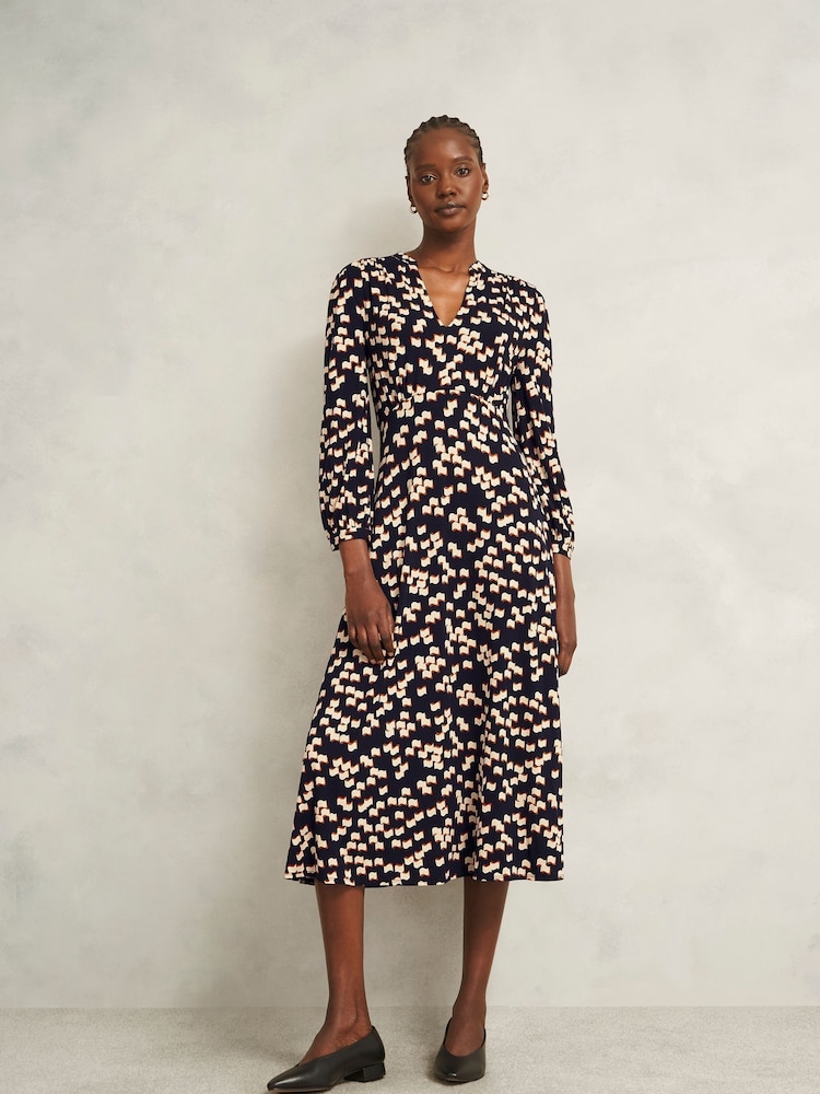 Hobbs Blue Petite Harlie Jersey Dress - Image 1 of 6
