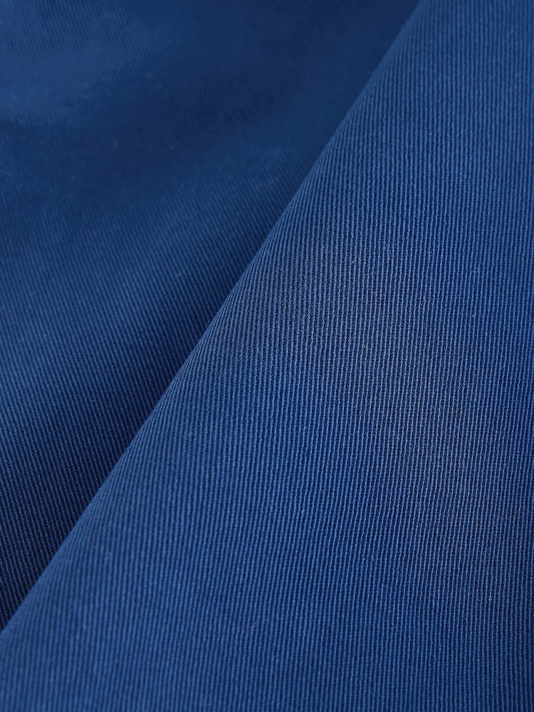 French Albastru - Supima Rich Cotton Pleated Chino Shorts - Imaginea 10 din 10