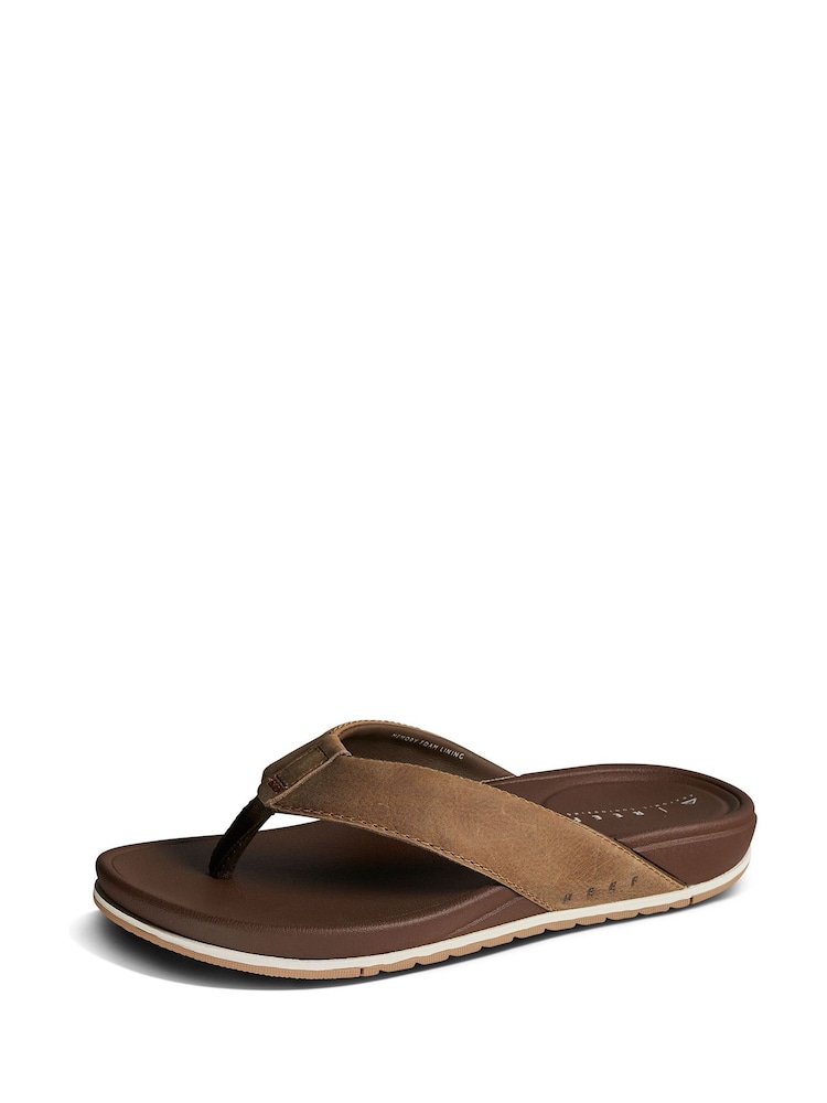 Reef Brown Cushion Bonzer Le Flip Flops - Image 2 of 7 Reef Brown Cushion Bonzer Le Flip Flops - Image 2 of 7