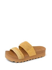 Reef Yellow Duo Braided Cushion Vista Sandals - Image 3 of 5