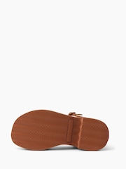 Reef Brown Leather Sunset Sayulita Wedge Sandals - Image 3 of 7