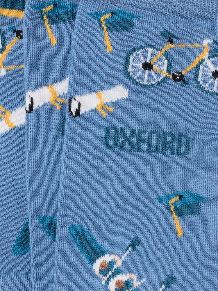 FatFace Blue Oxford Socks - Image 2 of 2