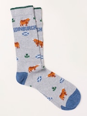 FatFace Grey Edinburgh Socks - Image 1 of 2
