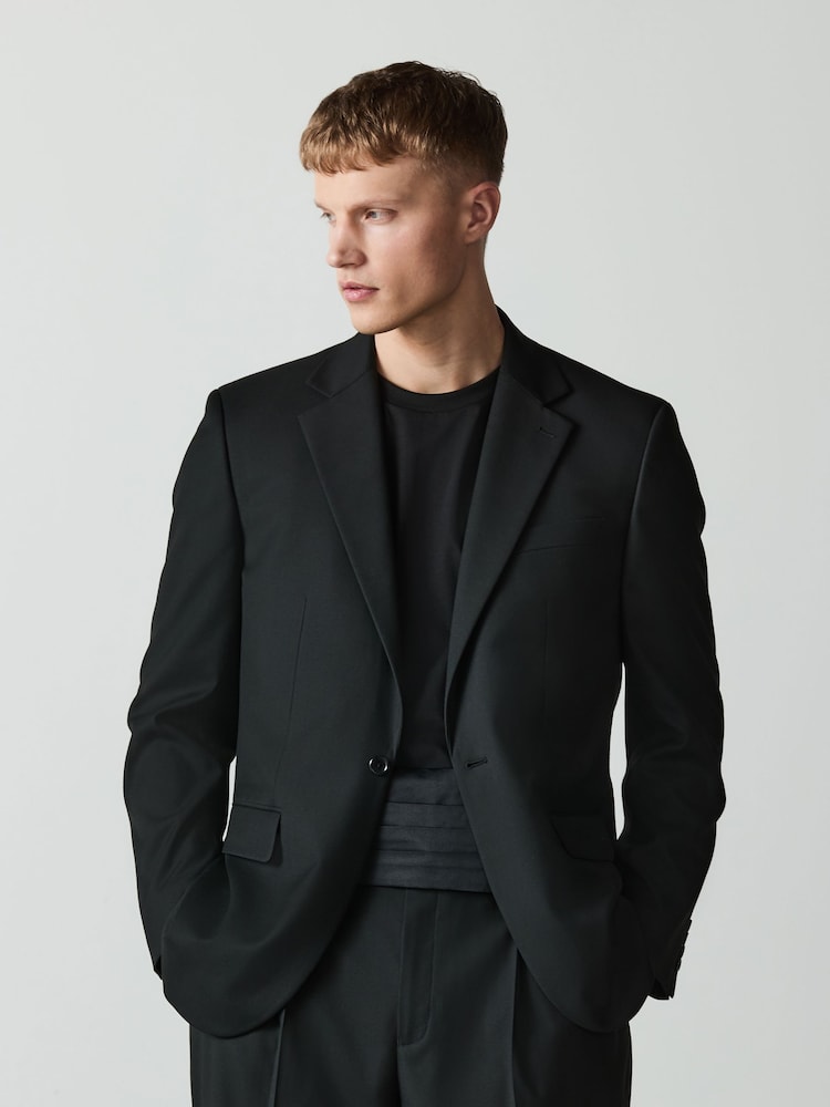Black Loose Fit Suit Jacket - Image 1 of 12 Black Loose Fit Suit Jacket - Image 1 of 12