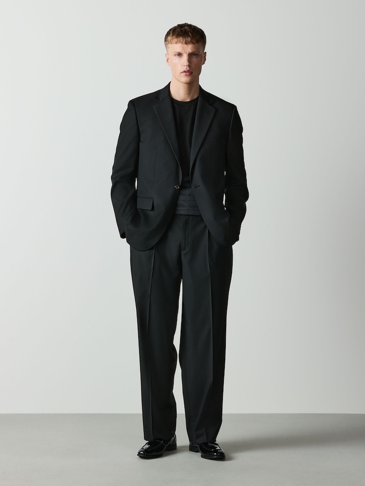 Black Loose Fit Suit Jacket - Image 2 of 12 Black Loose Fit Suit Jacket - Image 2 of 12
