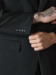 Black Loose Fit Suit Jacket - Image 4 of 12