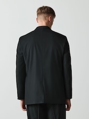 Black Loose Fit Suit Jacket - Image 5 of 12