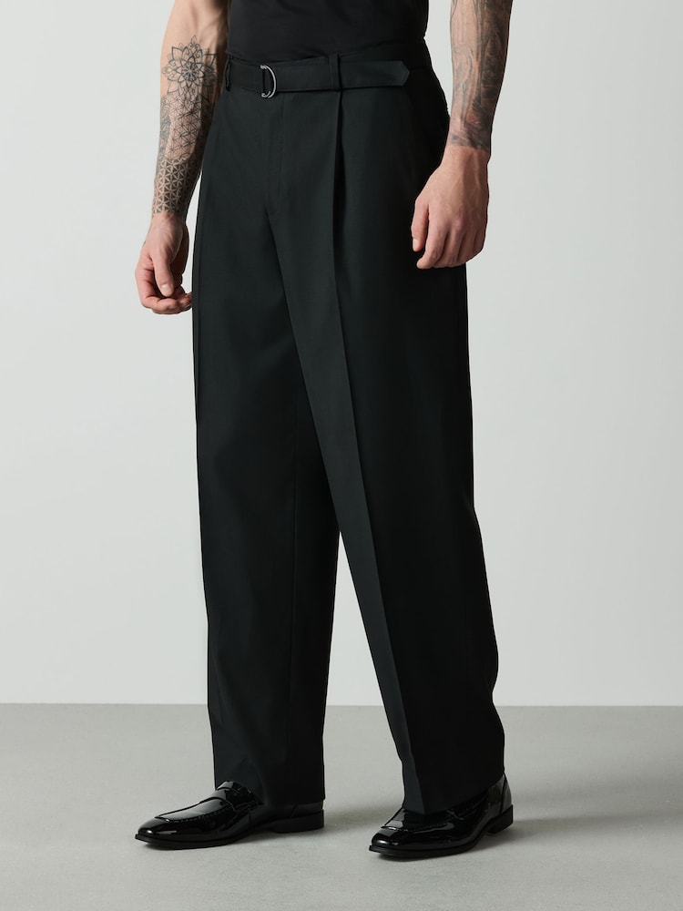 Черный - Брюки свободного кроя - Изображение 1 5