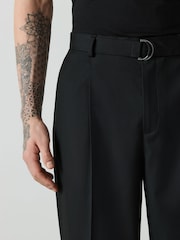 Черный - Брюки свободного кроя - Изображение 5 5