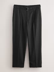 Black Loose Fit Suit Trousers - Image 6 of 10