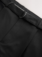 Black Loose Fit Suit Trousers - Image 8 of 10