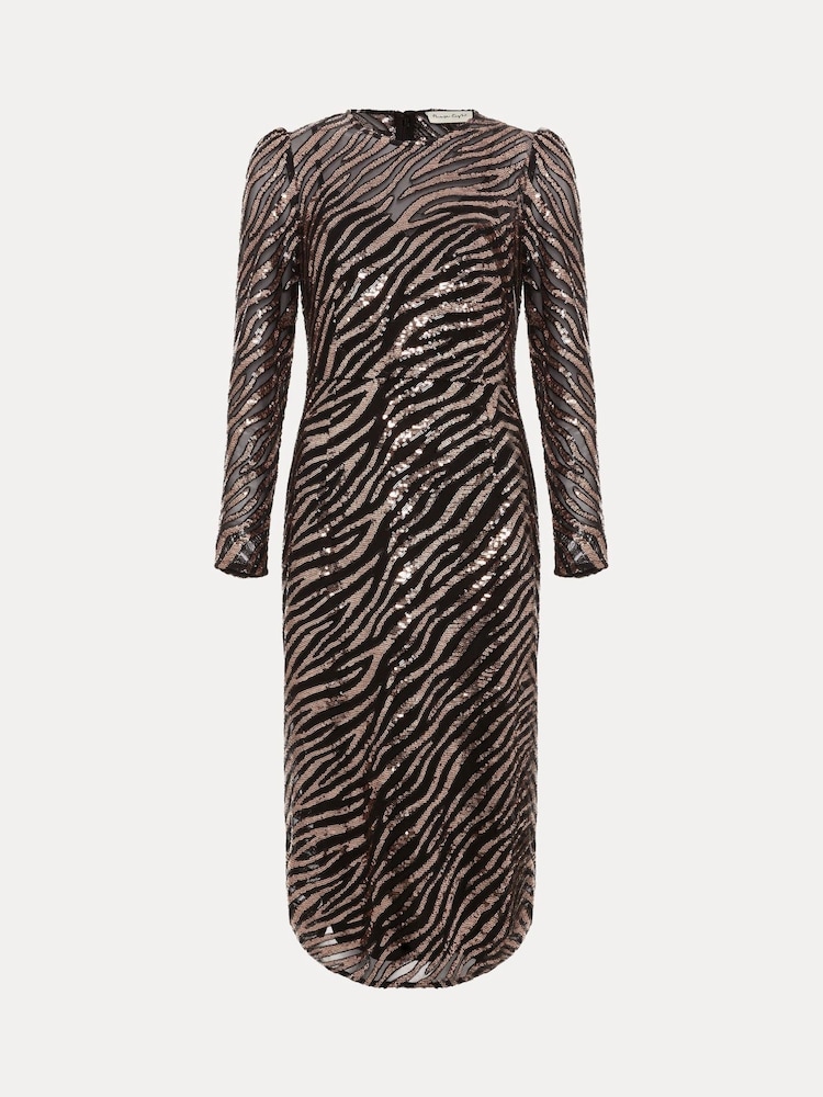 Phase Eight Black Kate Sequin Dress - Image 1 of 1 Phase Eight Black Kate Sequin Dress - Image 1 of 1