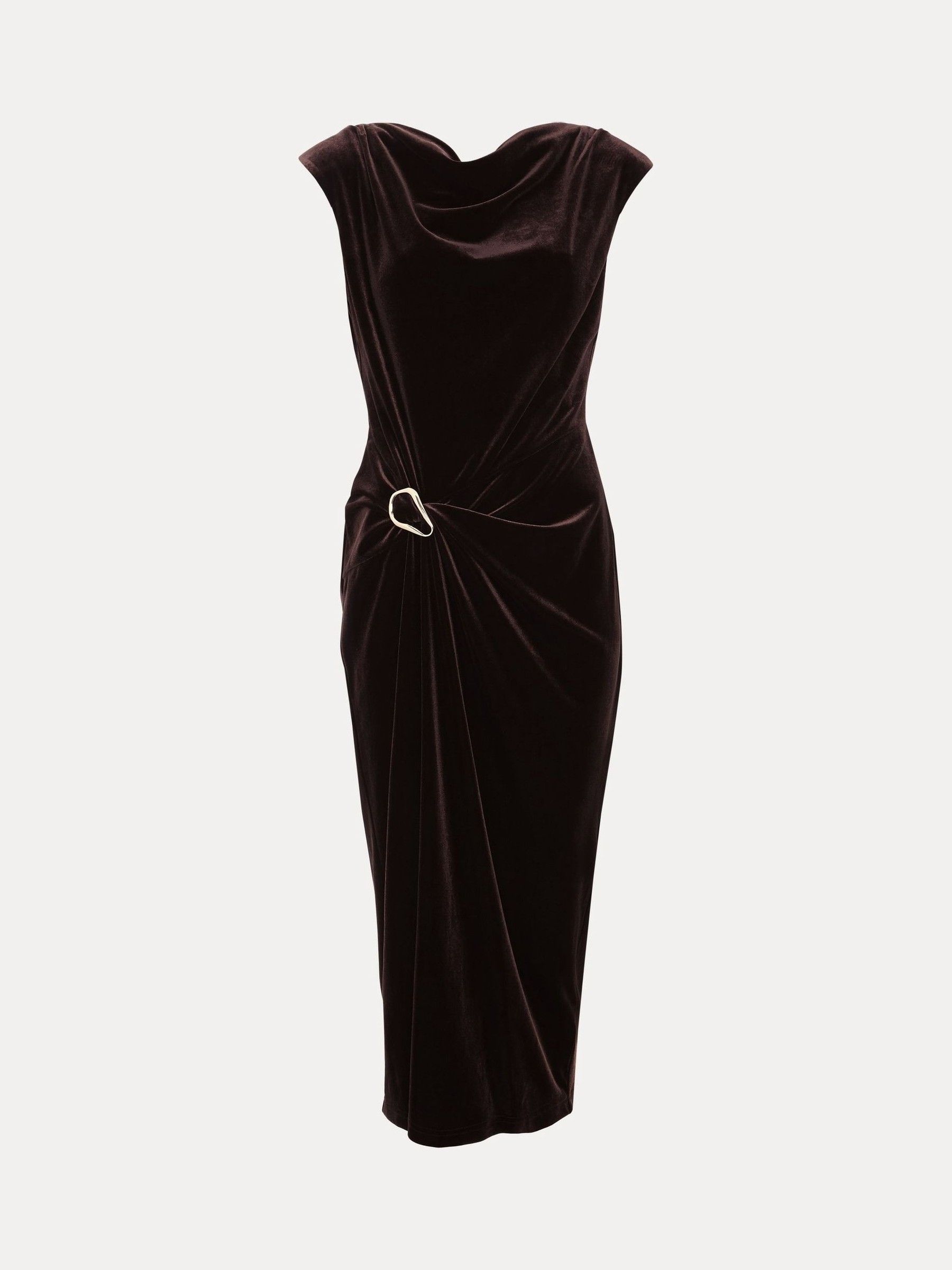 Buy Phase Eight Brown Verra Velvet Midi Dress from Next USA