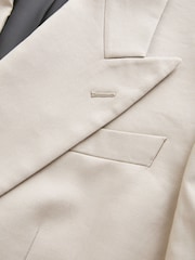 素色 - Archive Cotton Linen Suit Jacket - 圖片 10/12