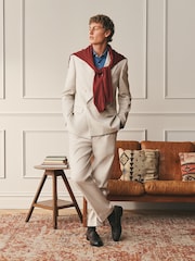 素色 - Archive Cotton Linen Suit Jacket - 圖片 2/12