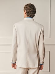 素色 - Archive Cotton Linen Suit Jacket - 圖片 3/12