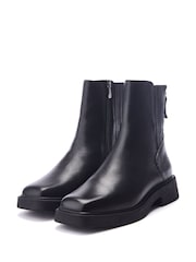 Moda in Pelle SH Palmeras Square Toe Chelsea Black Ankle Boots - Image 2 of 4