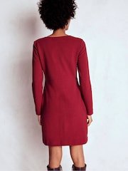 Boden Red Cornelia Ottoman Dress - Image 2 of 4