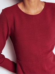 Boden Red Cornelia Ottoman Dress - Image 3 of 4