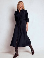 Azul - Vestido midi de cordão Boden Clara - Imagem 4 de 6