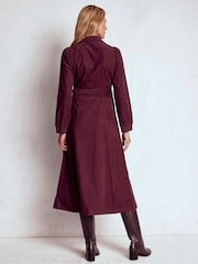 Boden Purple Clara Cord Midi Dress - Image 3 of 5