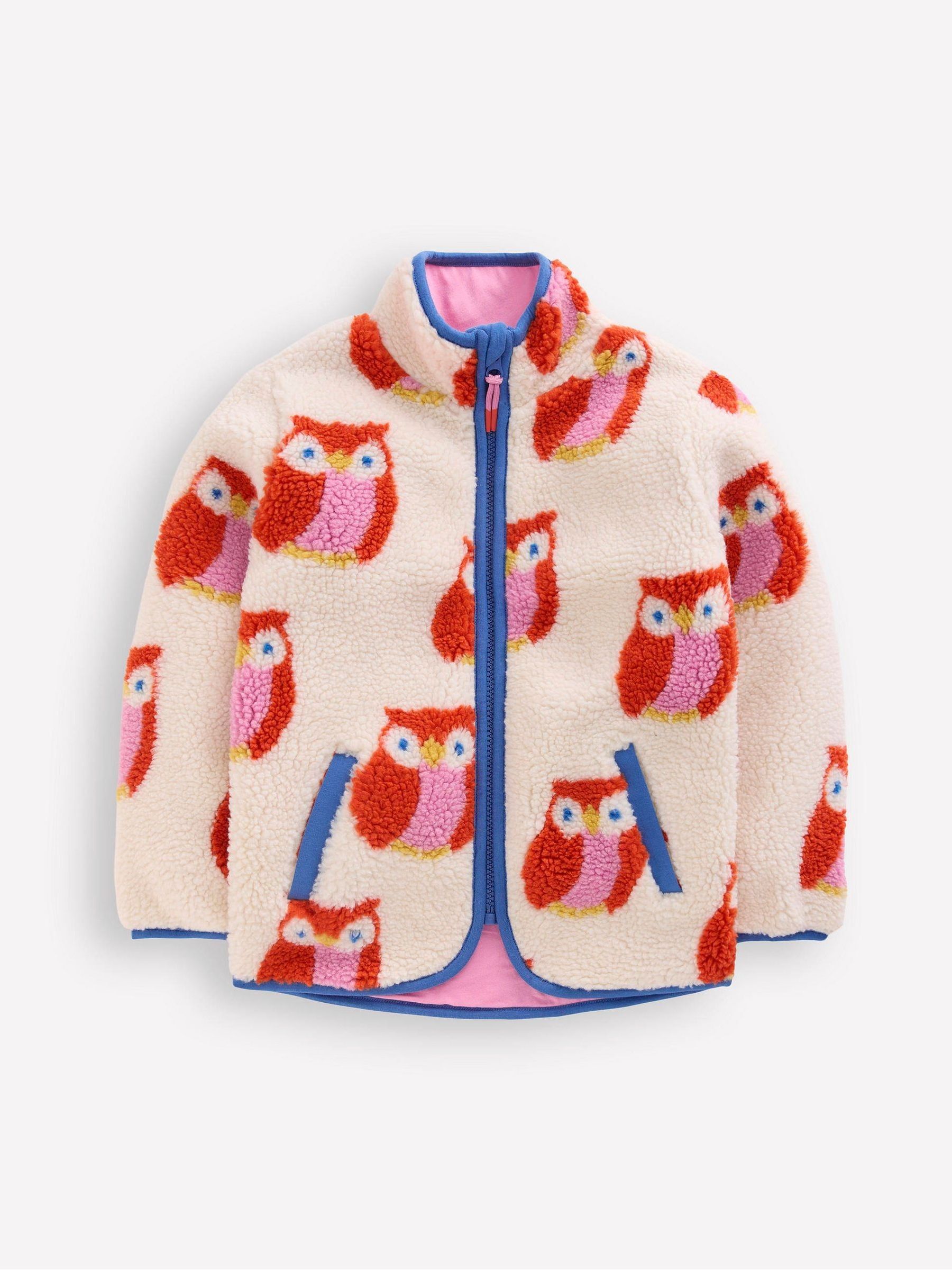 Buy Boden Orange Eden Borg Zip-through Jacket from Next USA