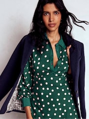 Boden Green Empire Waistline Shirt Dress - Image 5 of 6