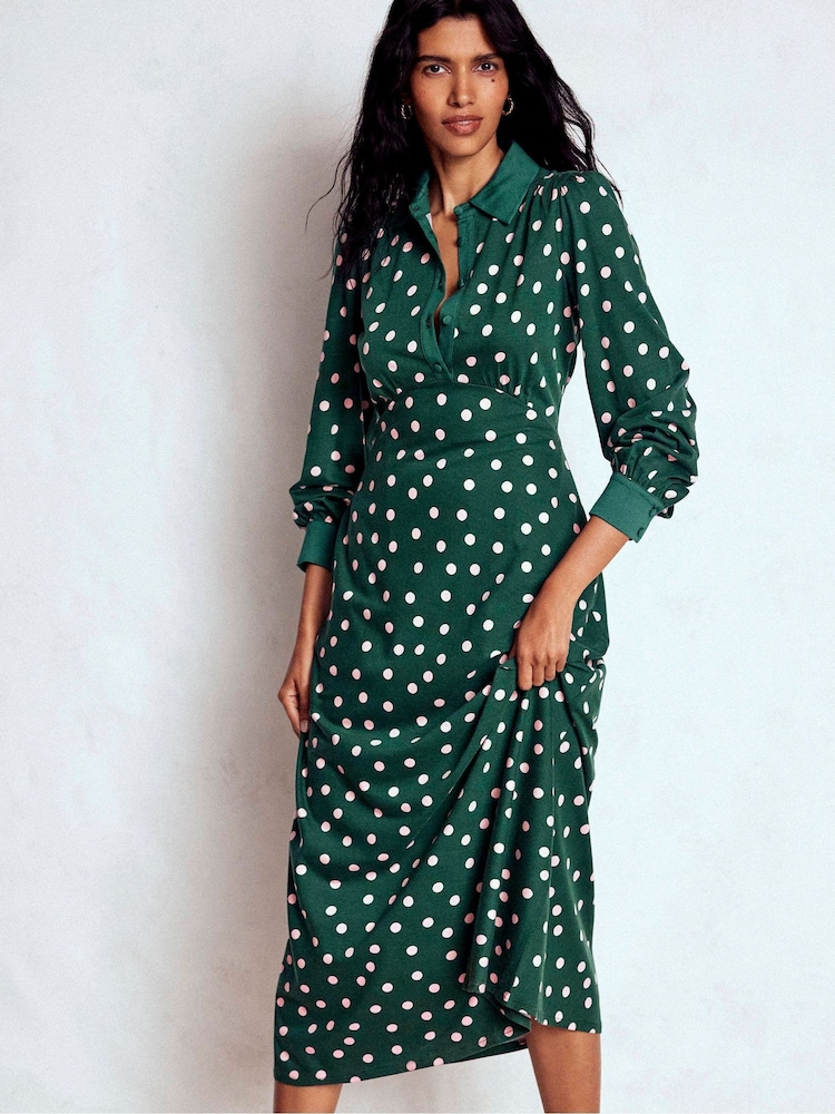 Buy Boden Green Empire Waistline Shirt Dress from Next USA