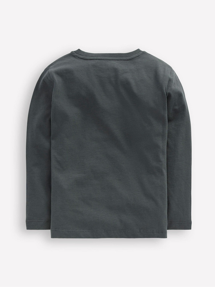 Boden Grey Long Sleeve Glow T-Shirt - Image 3 of 3 Boden Grey Long Sleeve Glow T-Shirt - Image 3 of 3