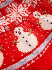 Boden Red Fair Isle Jumper - Image 3 of 3